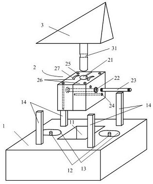 A kind of air rudder rudder core excitation test method