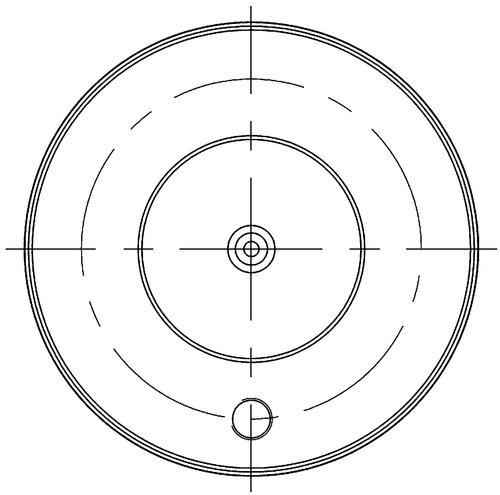 Dummy shaft for machining of doubly-fed wind generator collecting ring