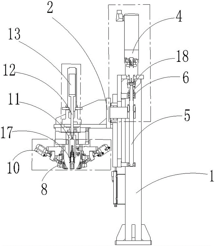Assembling mechanism of automobile stabilizer bar dust cover and assembling method of assembling mechanism