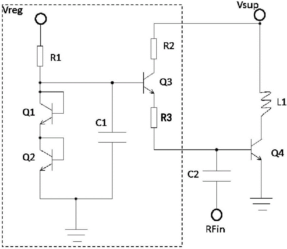 Bias circuit for radio-frequency power amplifier, and implementation method thereof