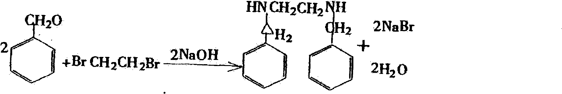Preparation methods of dibenzyl ethylenediamine and acetate thereof