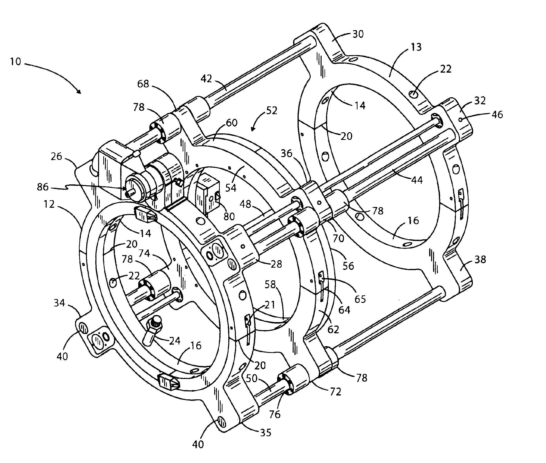 Journal turning lathe having dual feed screw drive