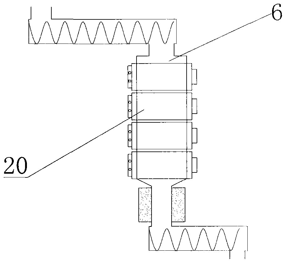 Continuous external-heating vertical type biomass pyrolysis carbonization apparatus