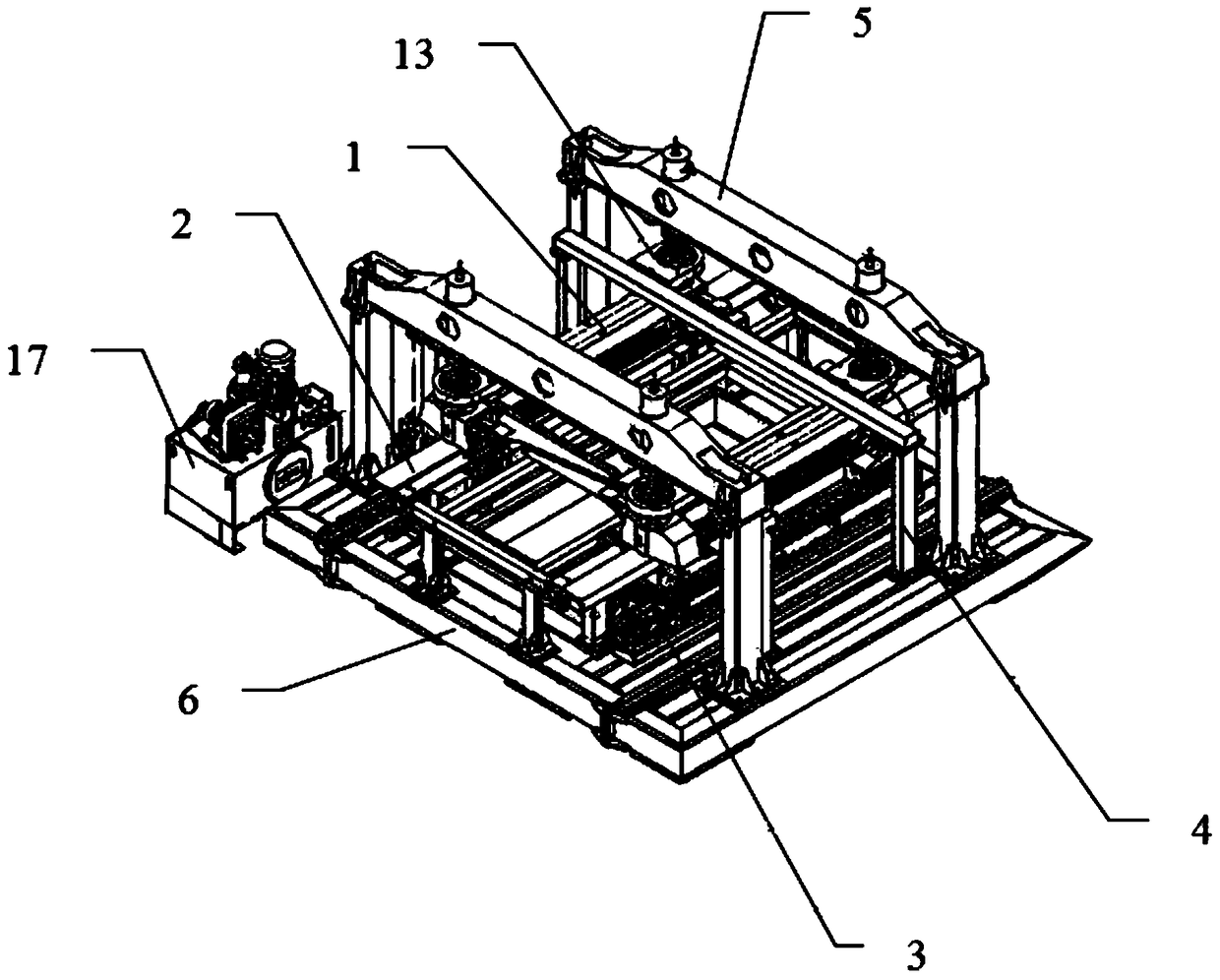 A kind of test device and its detection method for the bogie detection of maglev train