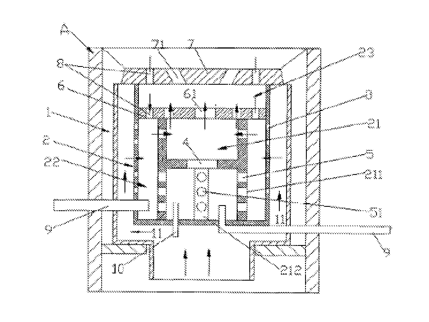 Athermal radiation type oil burner and a method for reducing greenhouse gas emissions