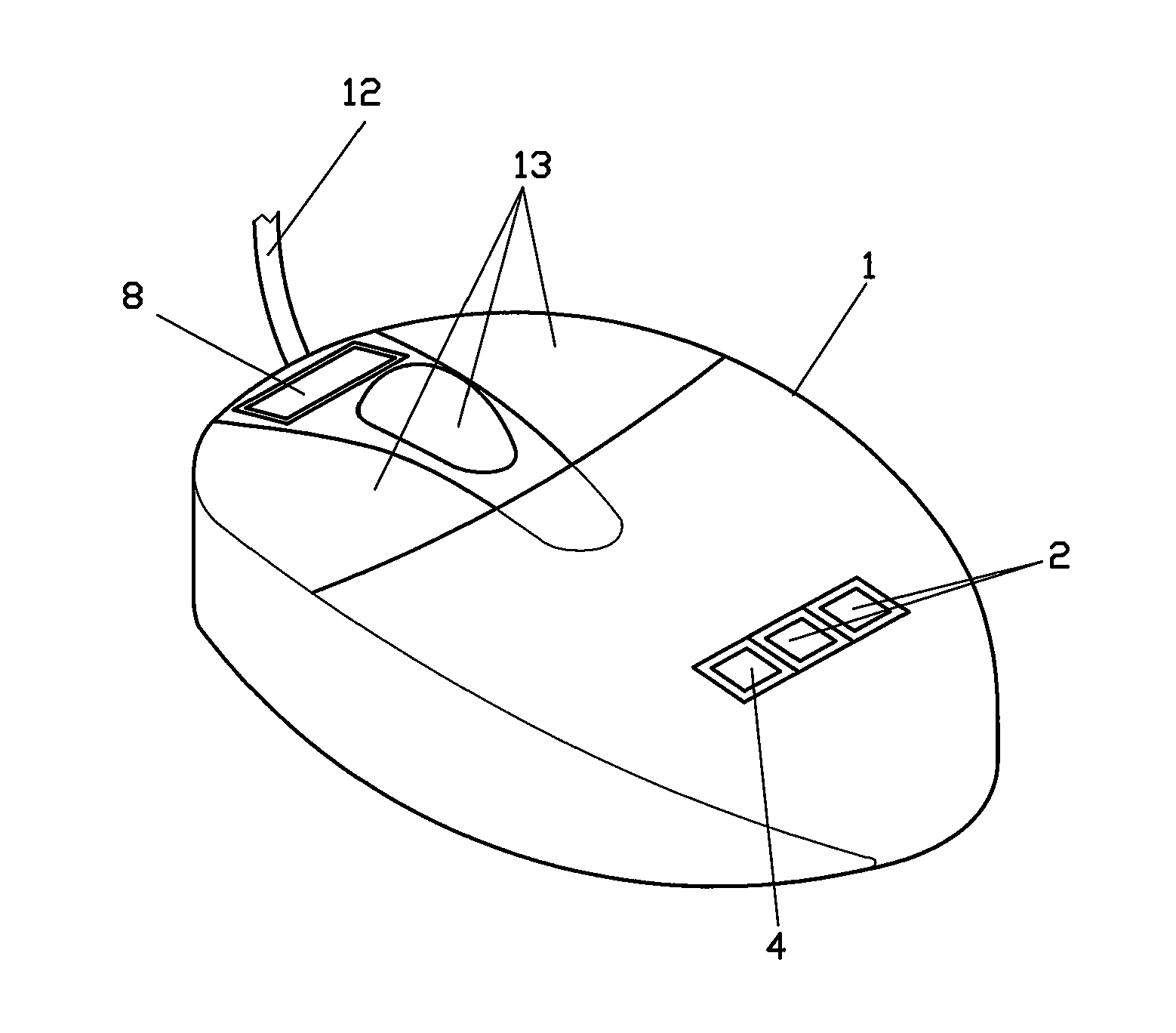 Mouse for measuring consistency of blood oxygen