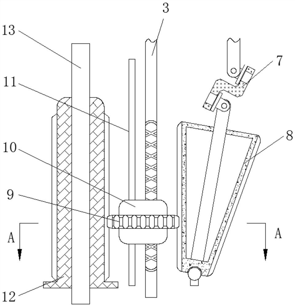 A self-variable speed-type anti-sticking wall mortar mixing device