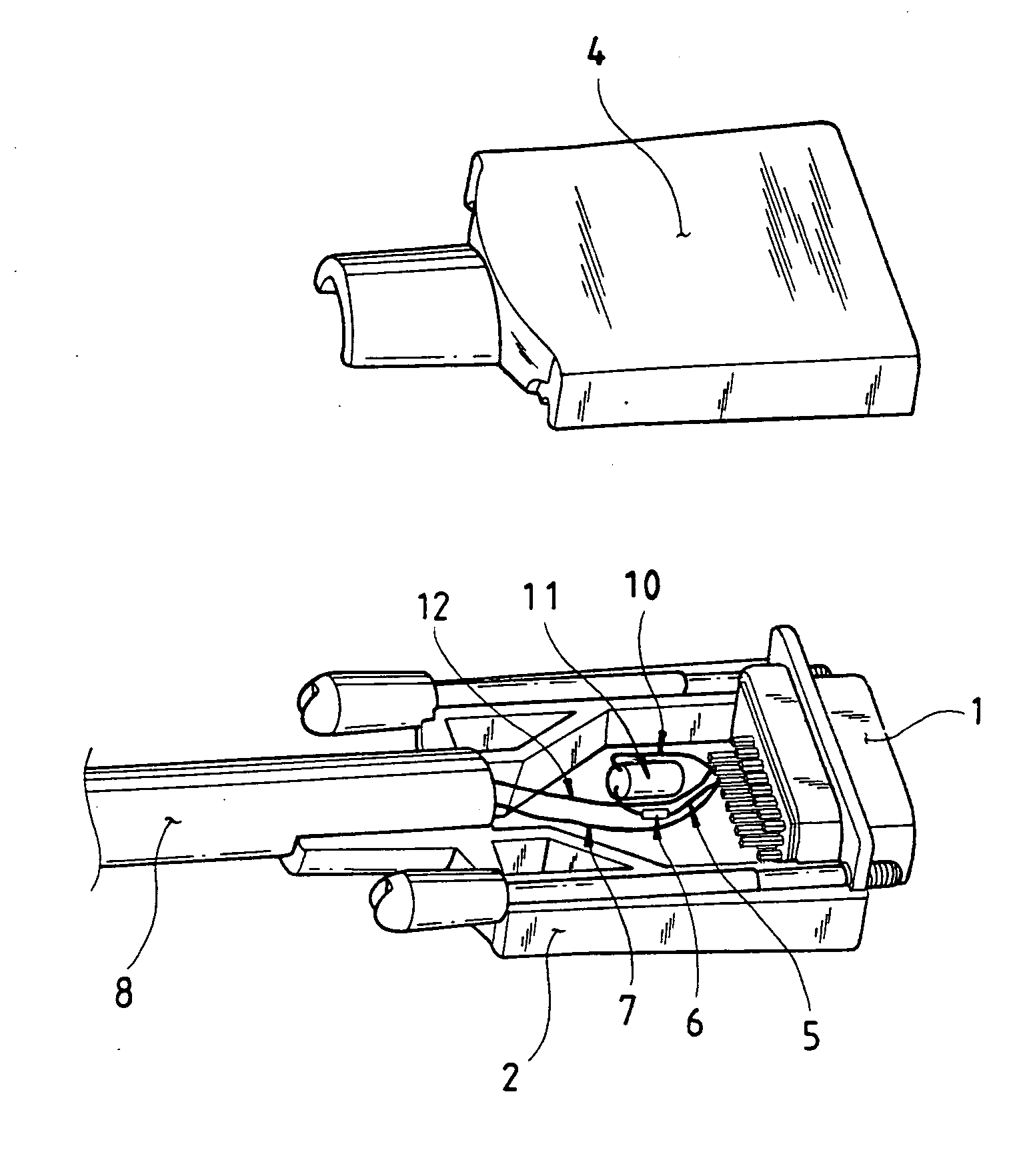 Conduction state indicating connector