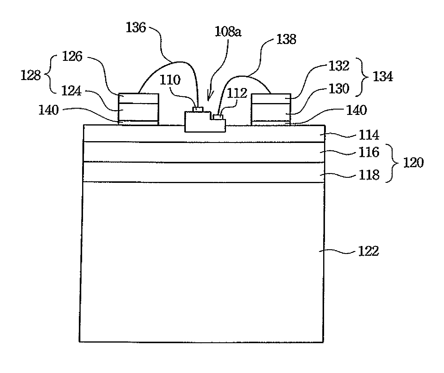 Embedded metal heat sink for semiconductor device and method for manufacturing the same