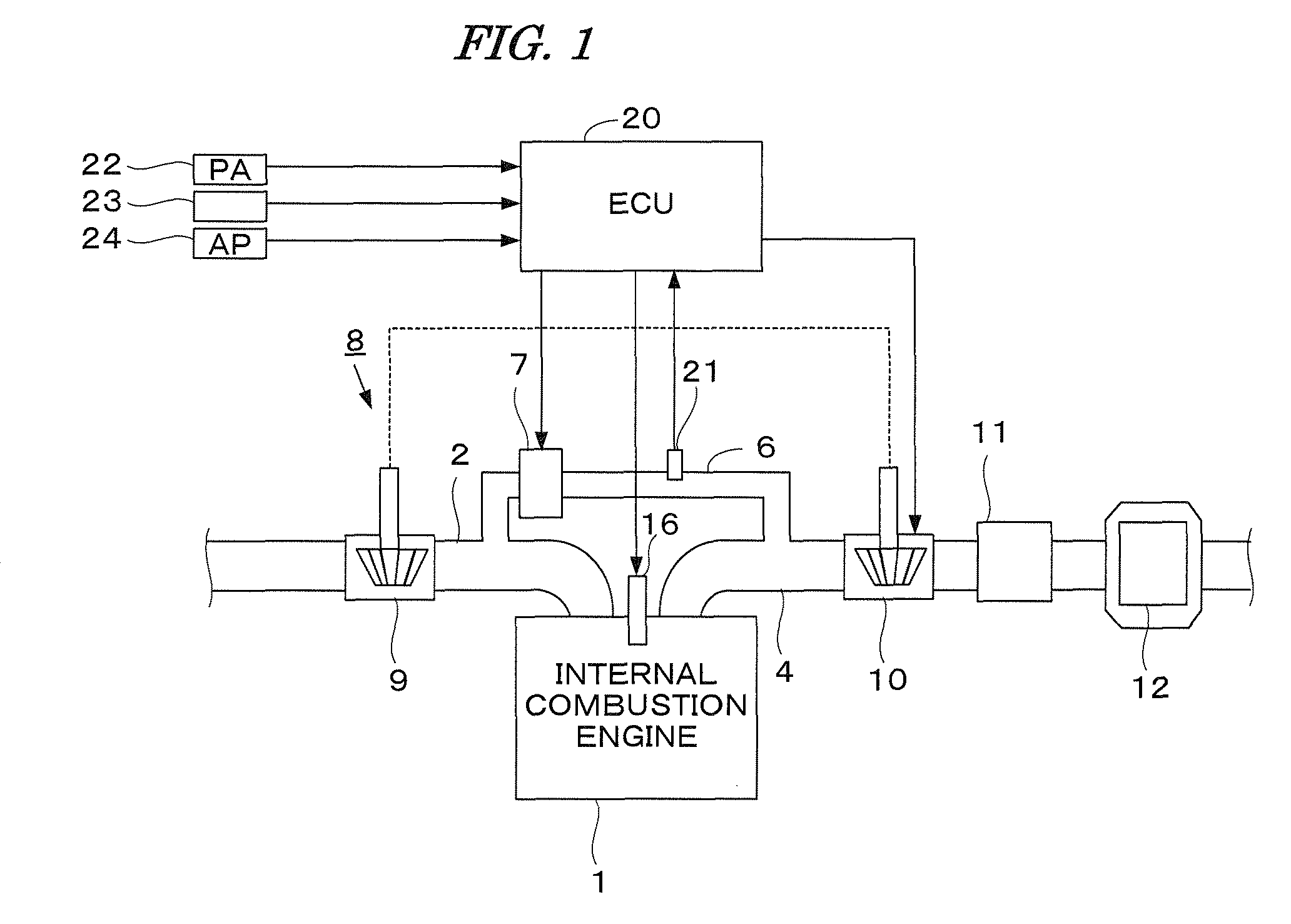 Failure diagnosis apparatus for exhaust pressure sensor