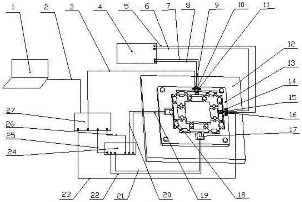 Two-degree-of-freedom precision micro-positioning system and method driven by giant magnetostriction