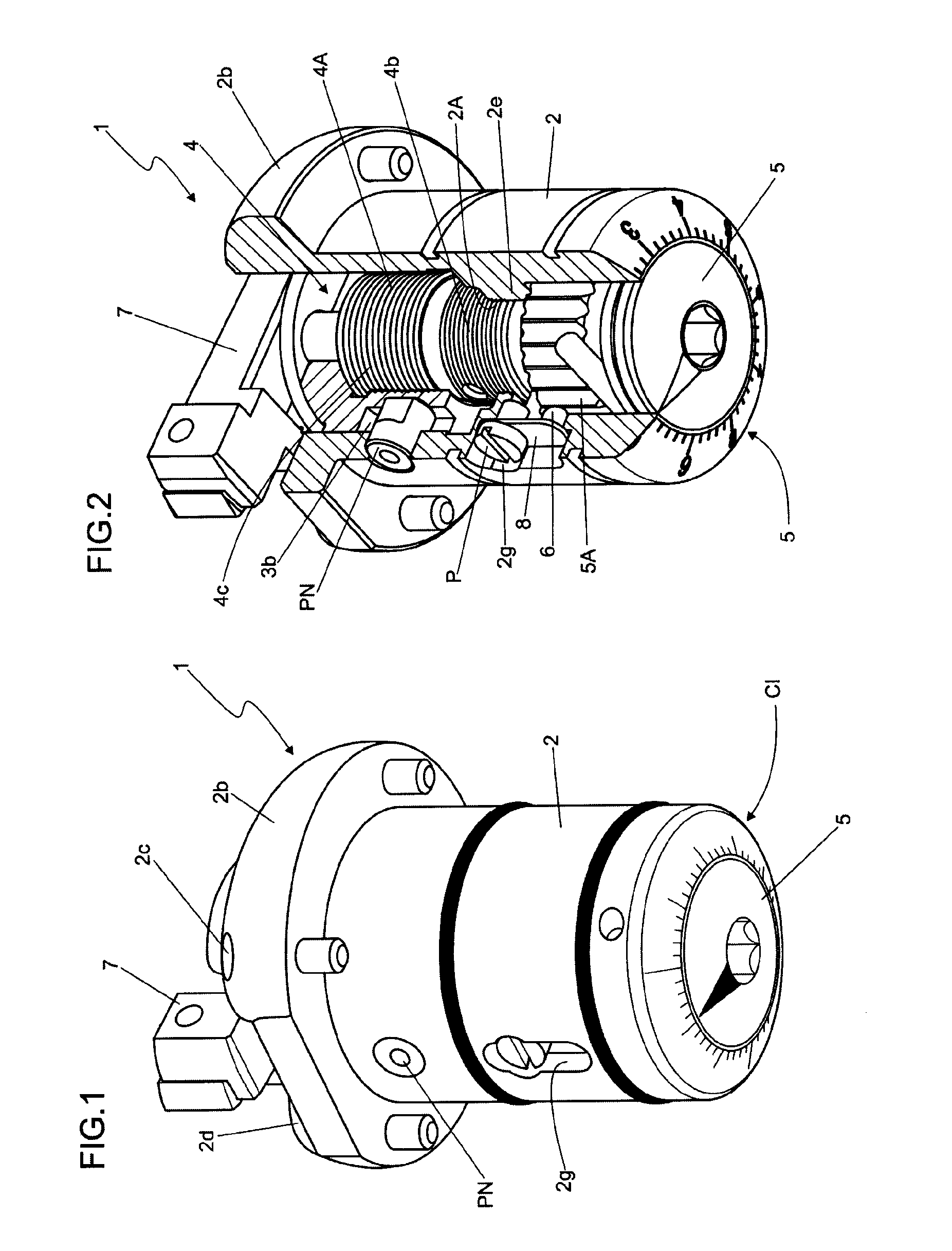 Cartridge with fine-adjustment positioning click used on a boring bar