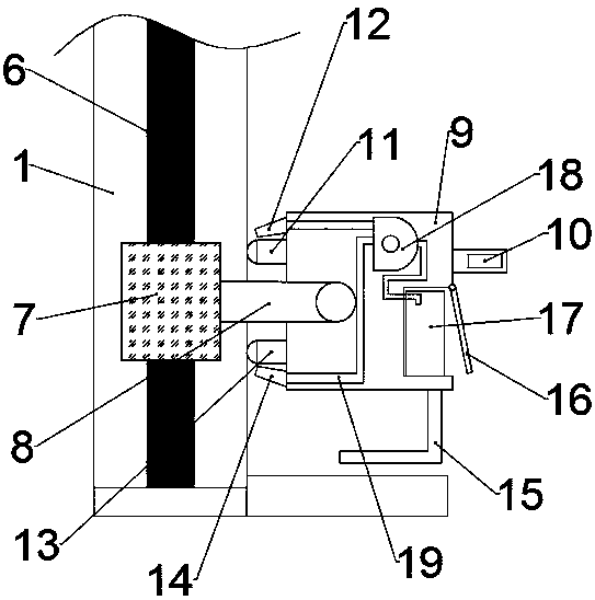 Drawing writing teaching device for mathematical classroom