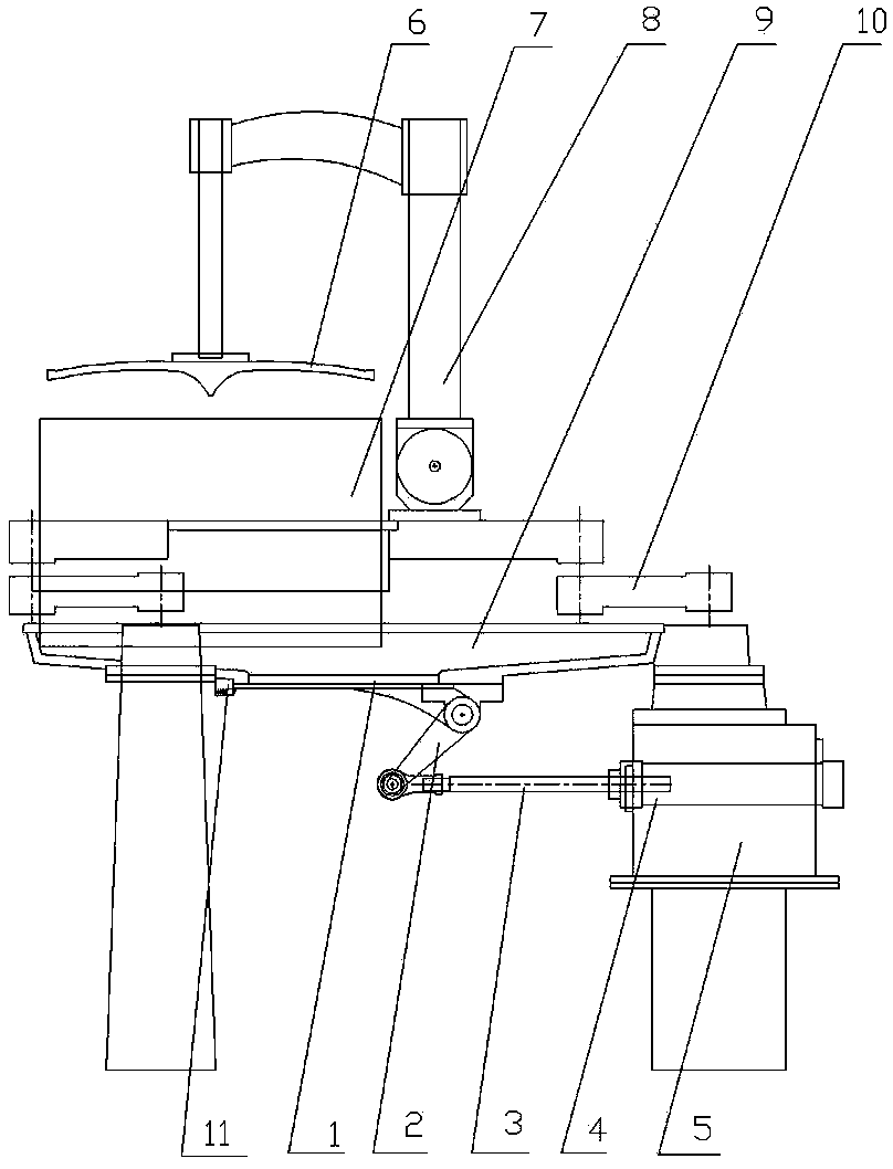 Automatic discharging device of rolling machine