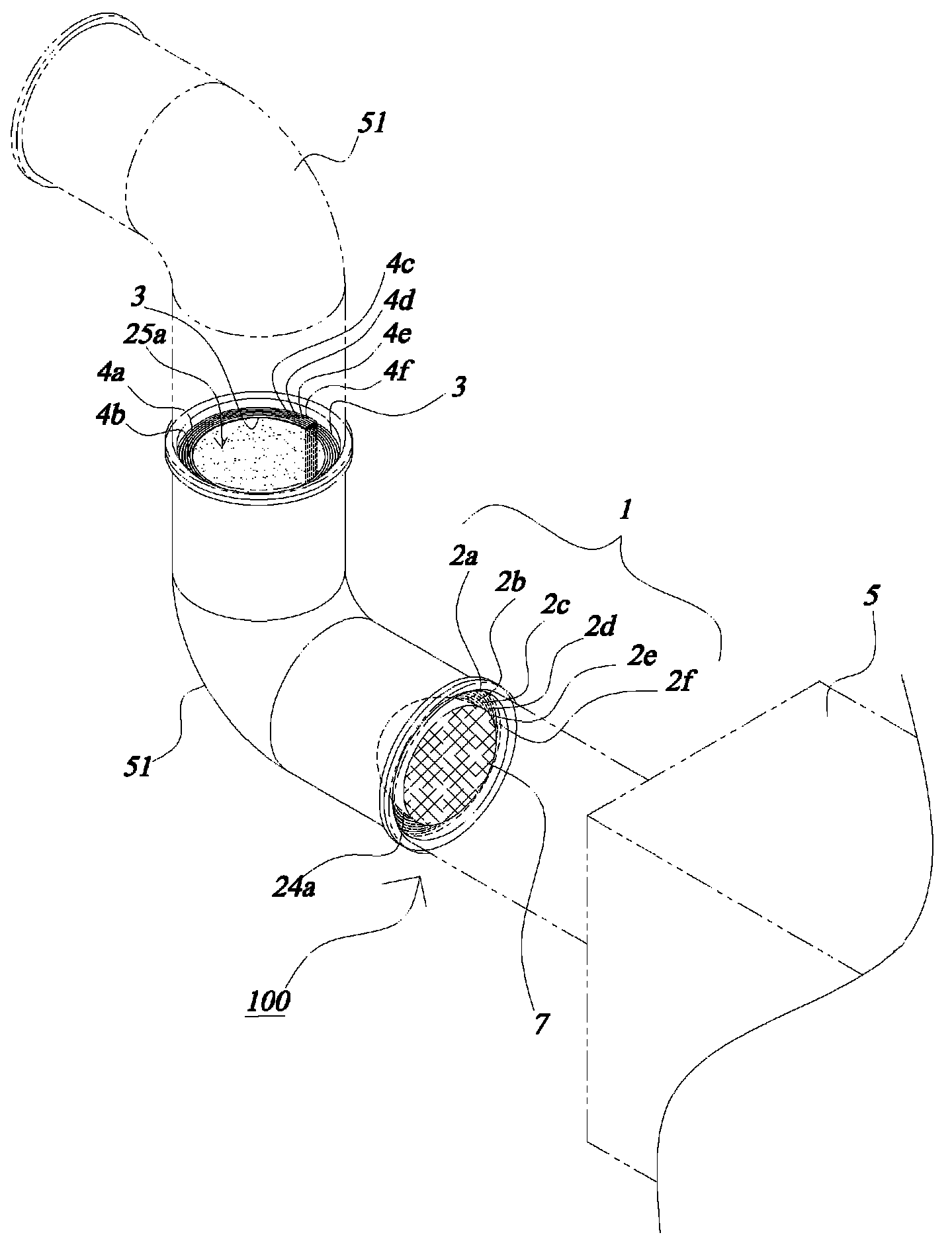 Removable dust collecting device for an air conduit