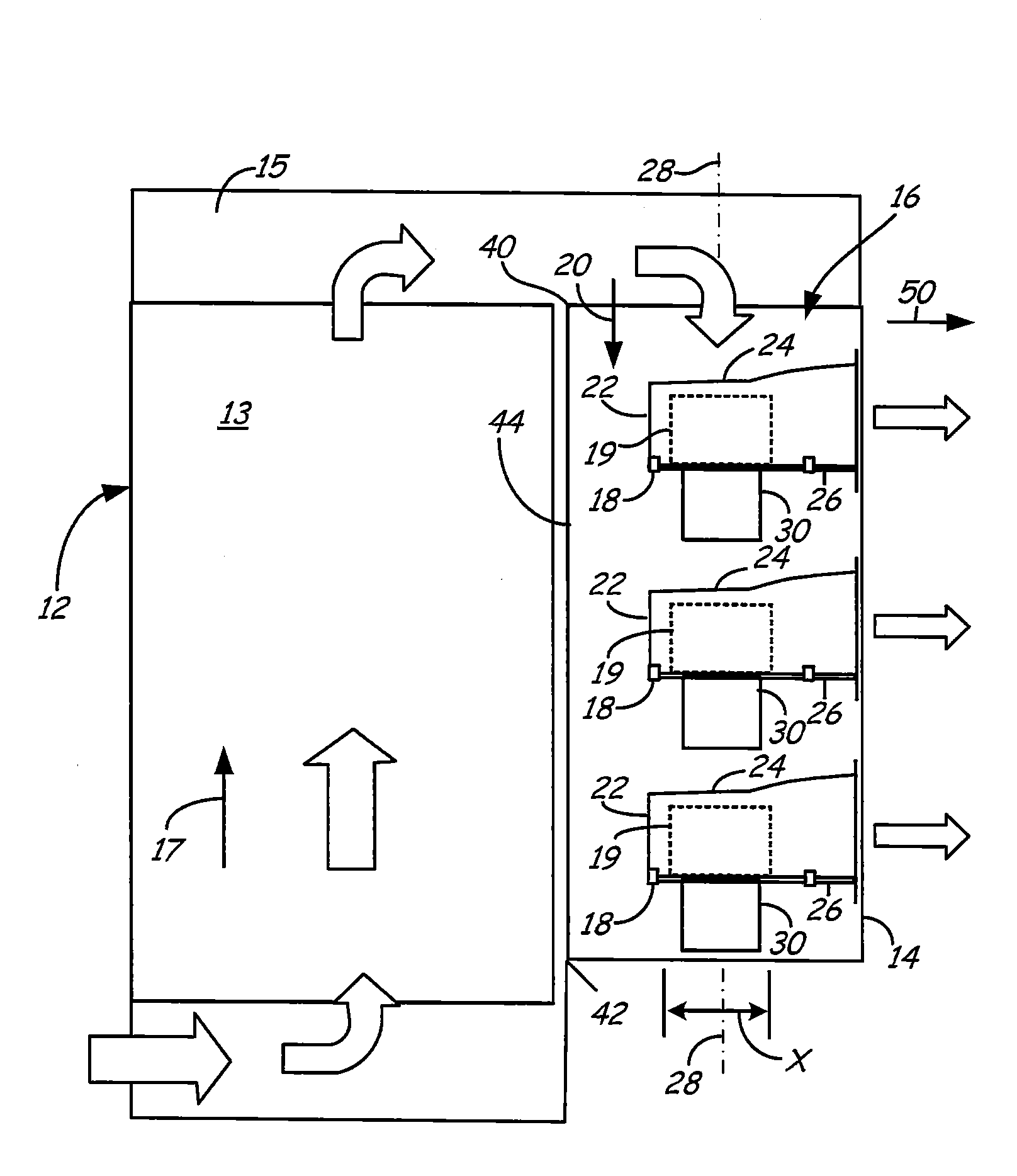 Cooling module with multiple parallel blowers
