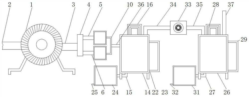 Industrial flue gas denitration and desulfurization device