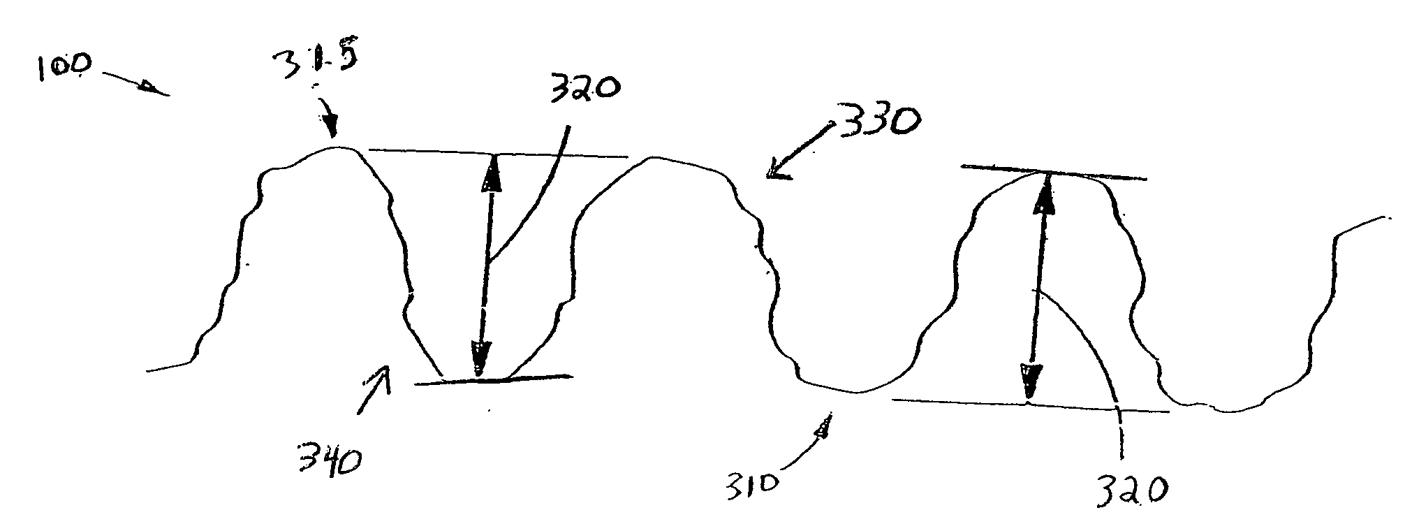 Process for high engagement embossing on substrate having non-uniform stretch characteristics
