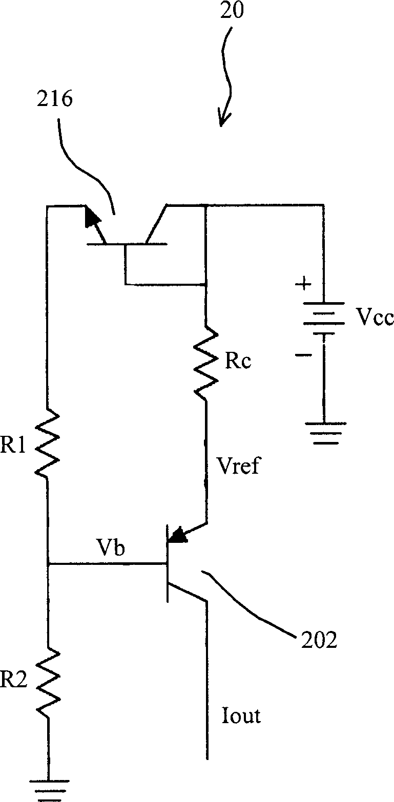 Circuit of constant current source