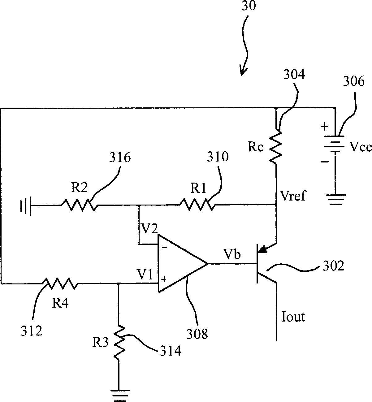 Circuit of constant current source