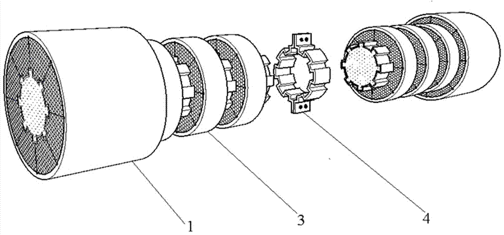 A highway composite material sandwich anti-collision guardrail