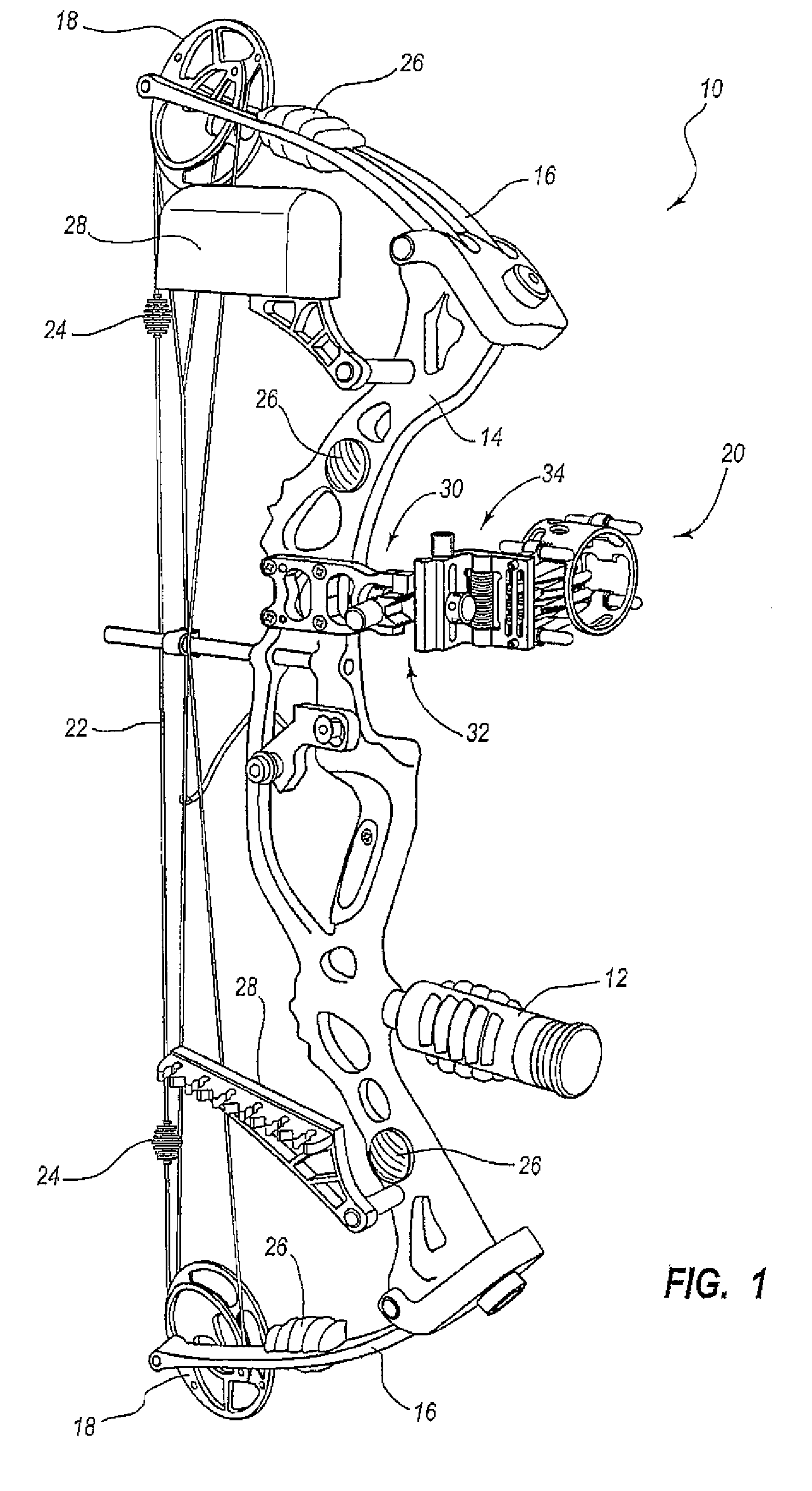Adjustable bow sight apparatus