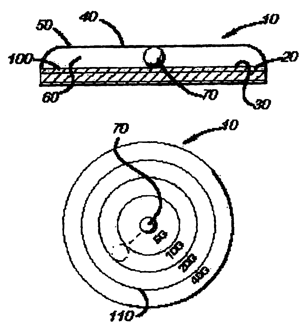 Shock force indicating device