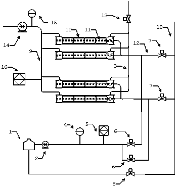 Dosing-free online cleaning method and device of reverse osmosis system