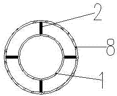 Micro adjustable steel inner pile sleeved pile and construction method thereof