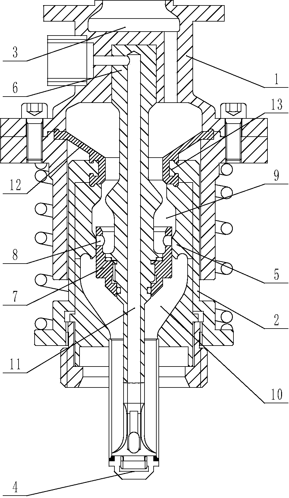 Mechanical hot-filling valve