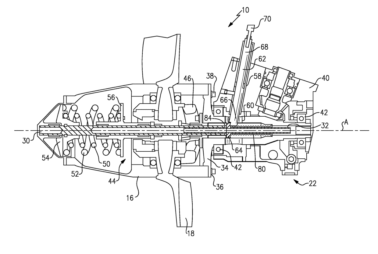 Turbine lock plunger for ram air turbine assembly