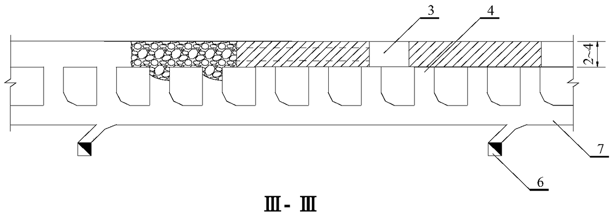 Medium-deep hole mining method with pseudo-inclined ore falling in steeply inclined thin ore body veins