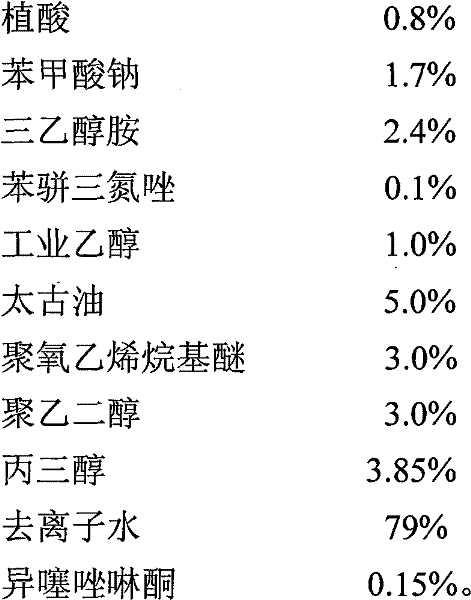 Ultra-thin copper foil board water-base stamping stretching oil and producing method thereof