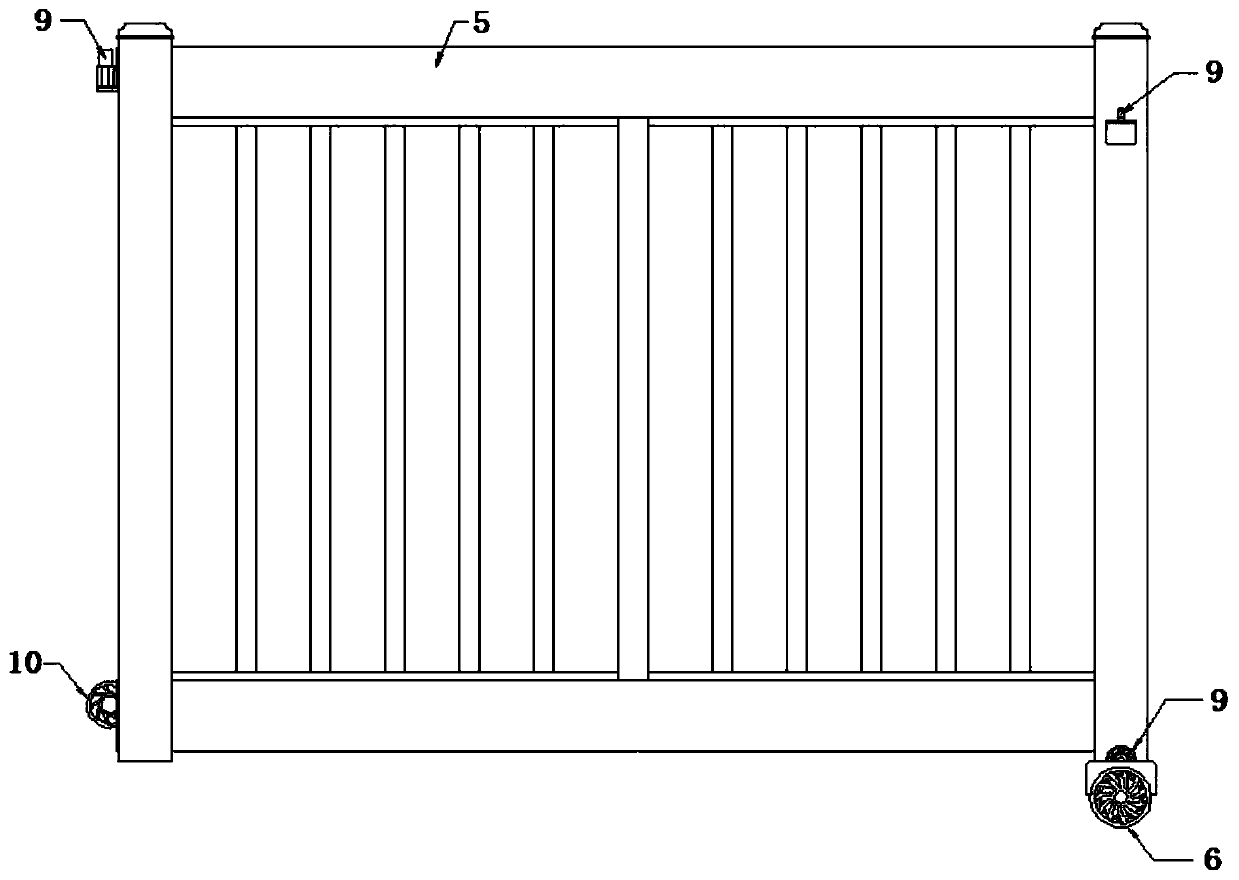 Telescopic horizontal moving vertical hinged door