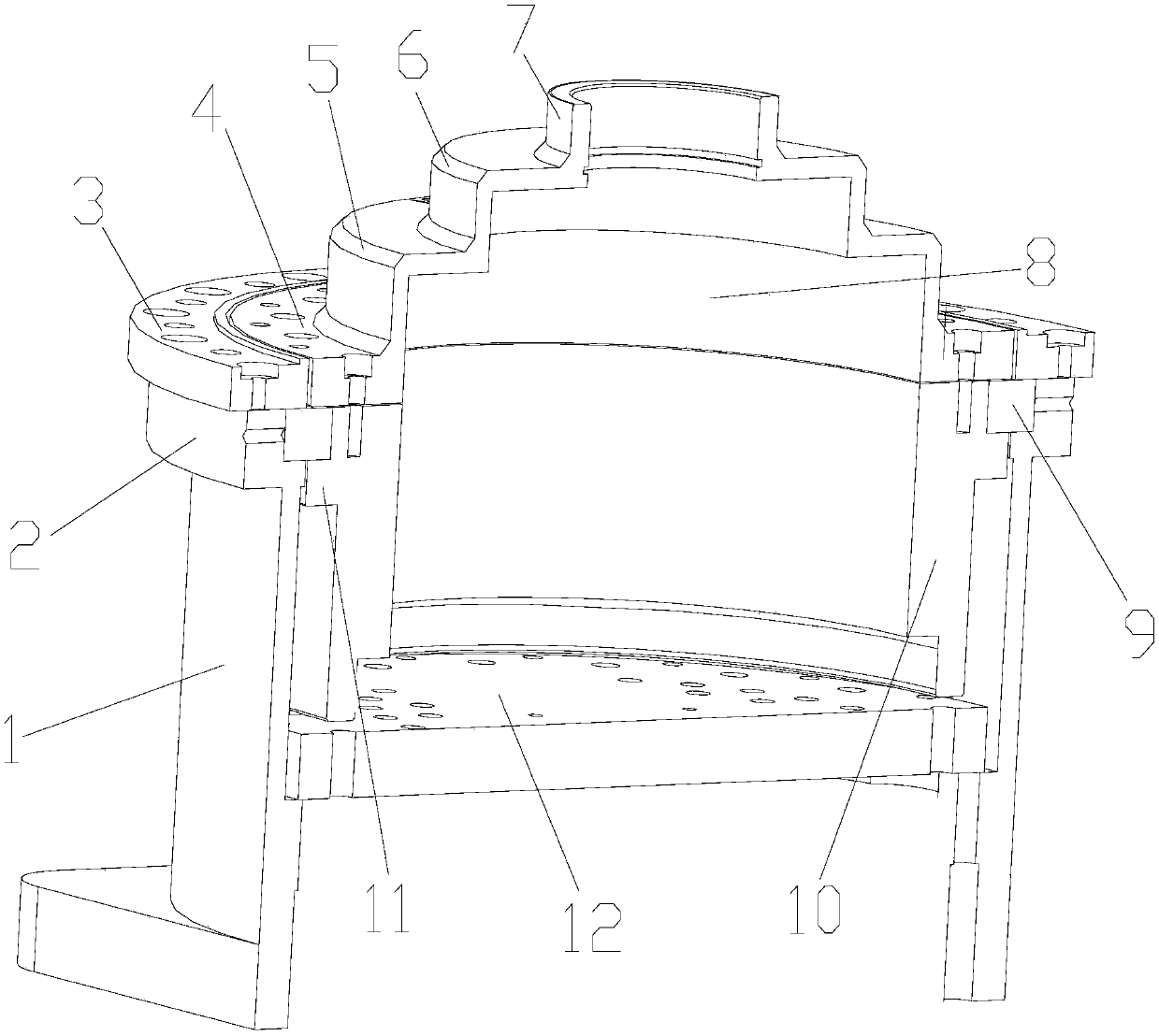 A chassis for a load-bearing device of a reducer