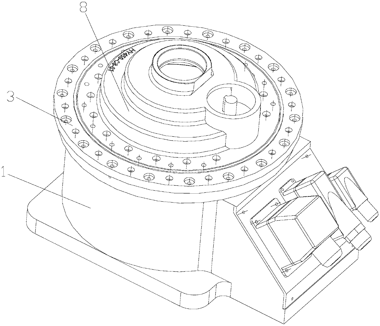 A chassis for a load-bearing device of a reducer