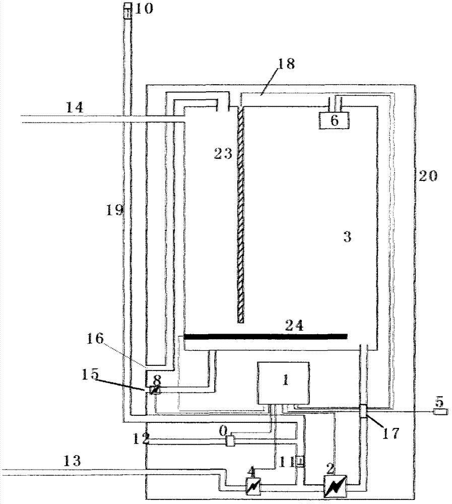 Vacuum-tube split type solar water heater