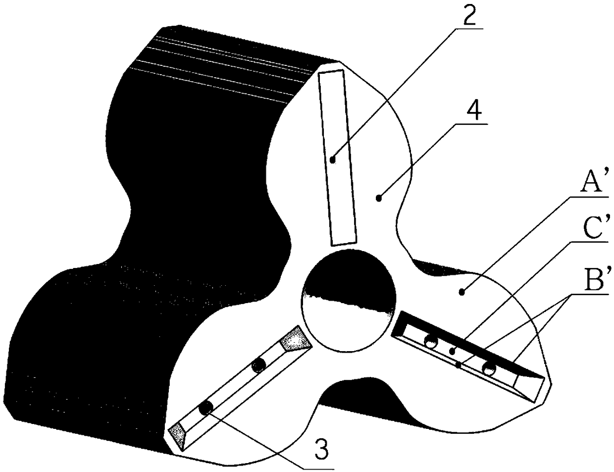 End face sealing structure of Roots hydrogen circulation pump used for fuel cell