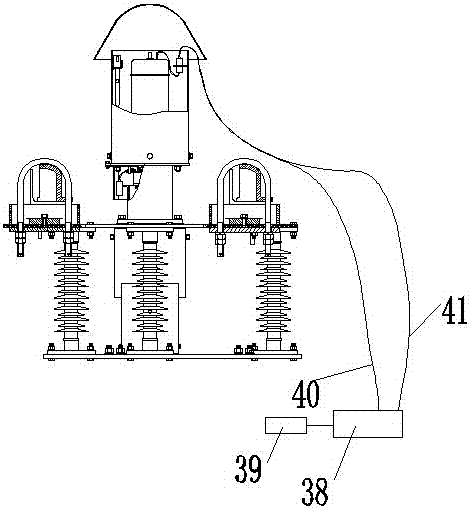 Upper-closing type automatic wiring apparatus for ground wire ice-melting