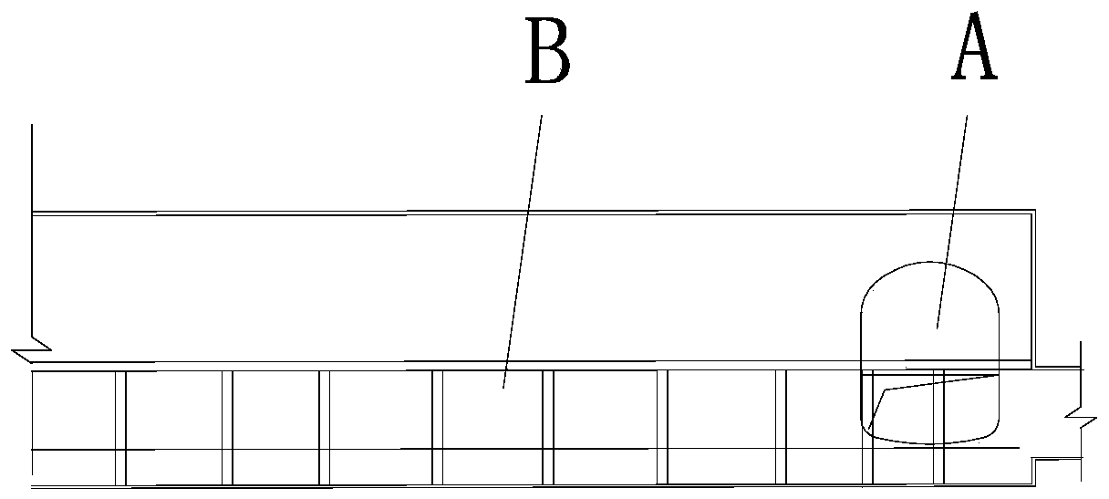 Open cut construction method of underground station