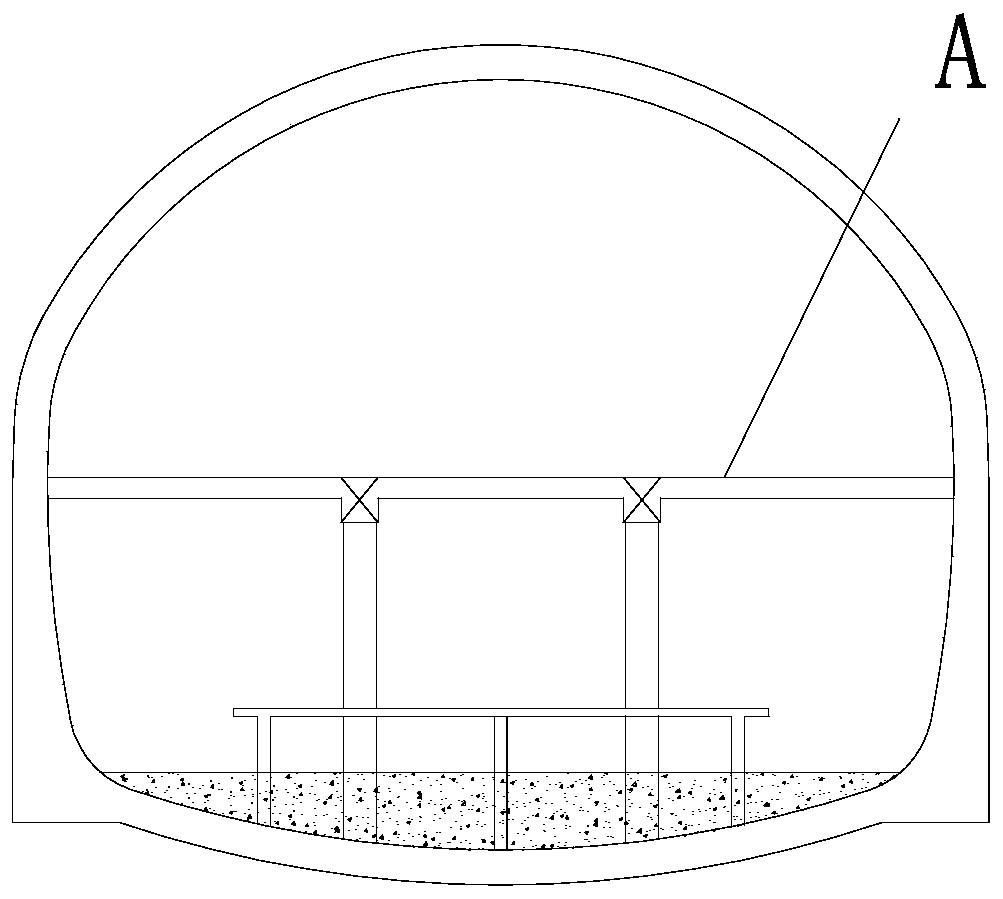 Open cut construction method of underground station