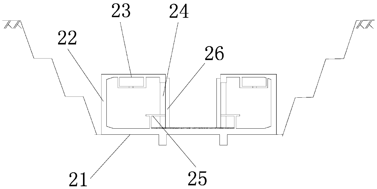 Open cut construction method of underground station