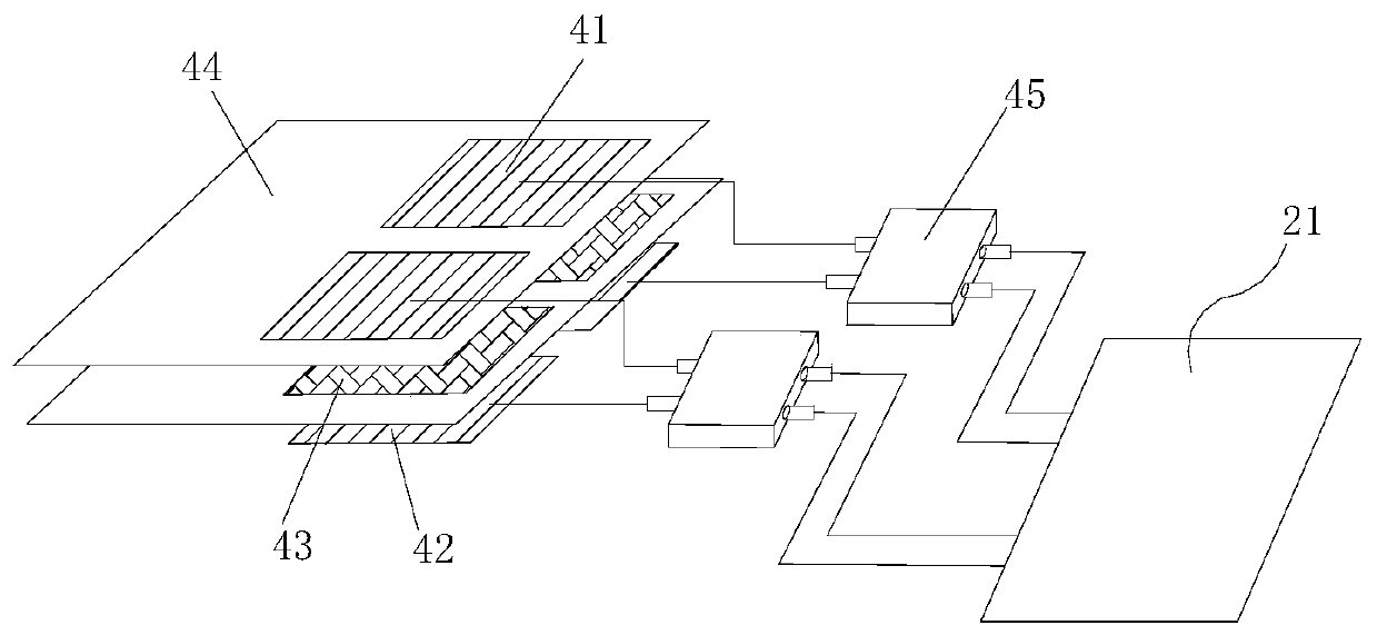 Passive electronic way directing device based on energy collector