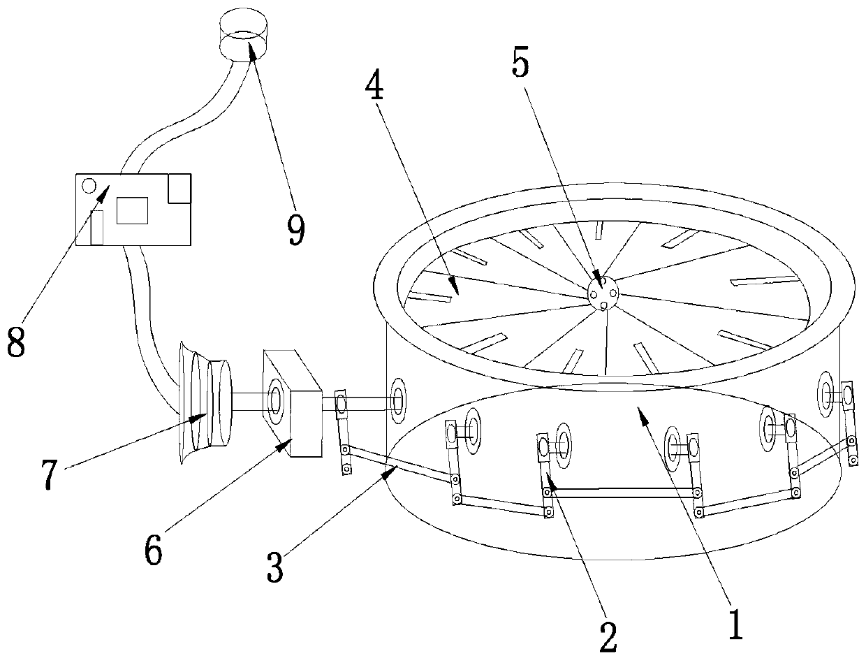 Air exhaust device with wind speed automatic adjusting function