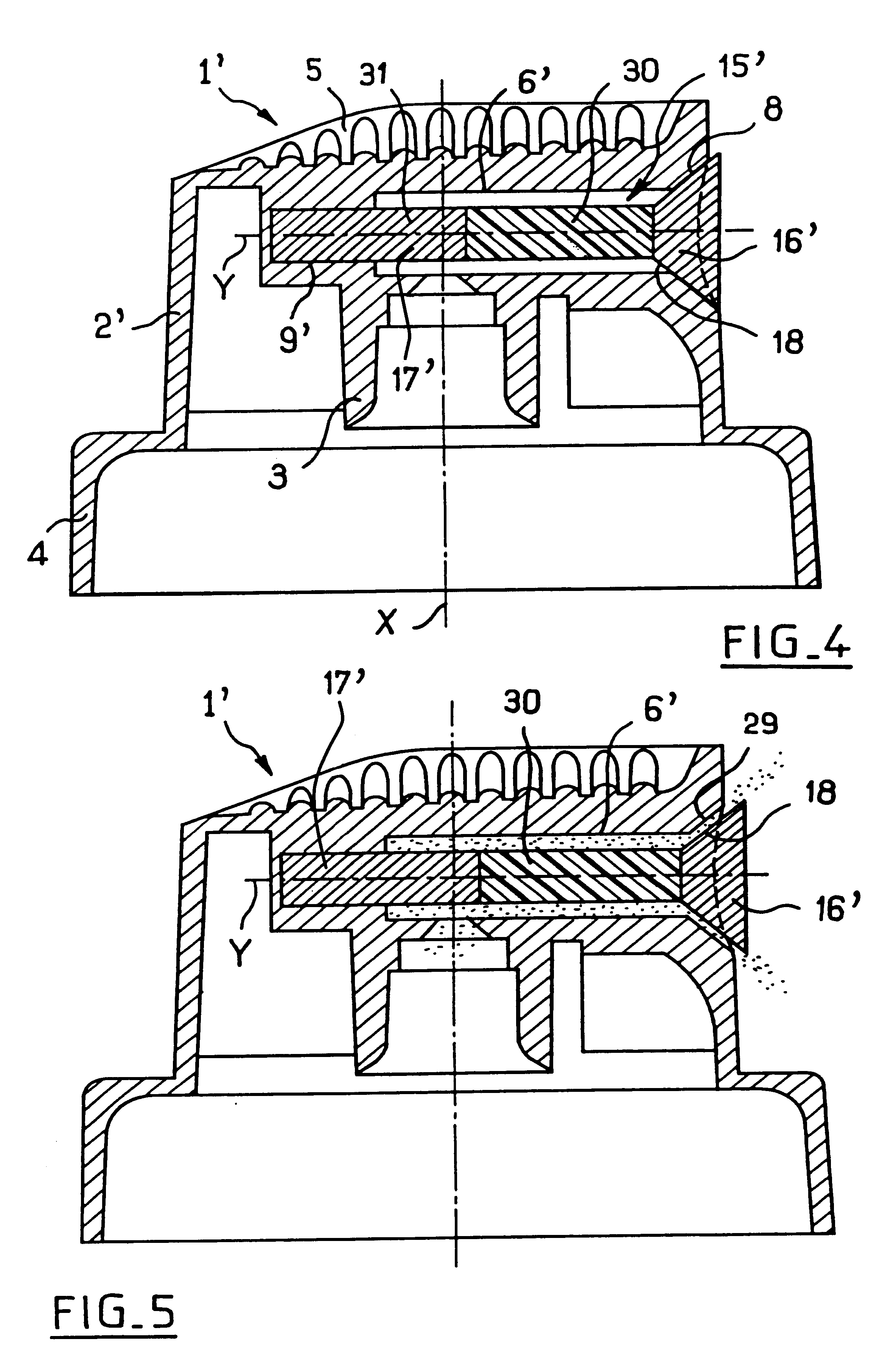 Dispenser head and receptacle fitted therewith