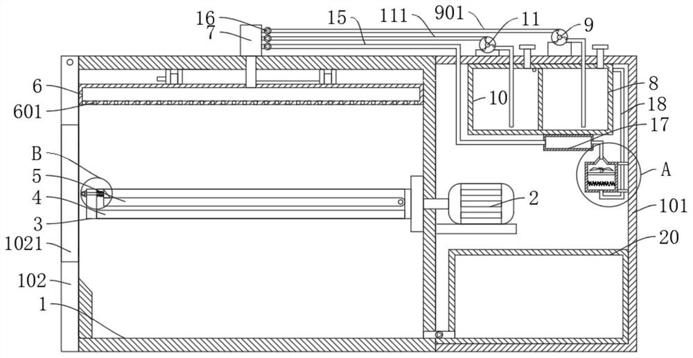 Medical instrument disinfecting and drying device for internal medicine department and use method of medical instrument disinfecting and drying device