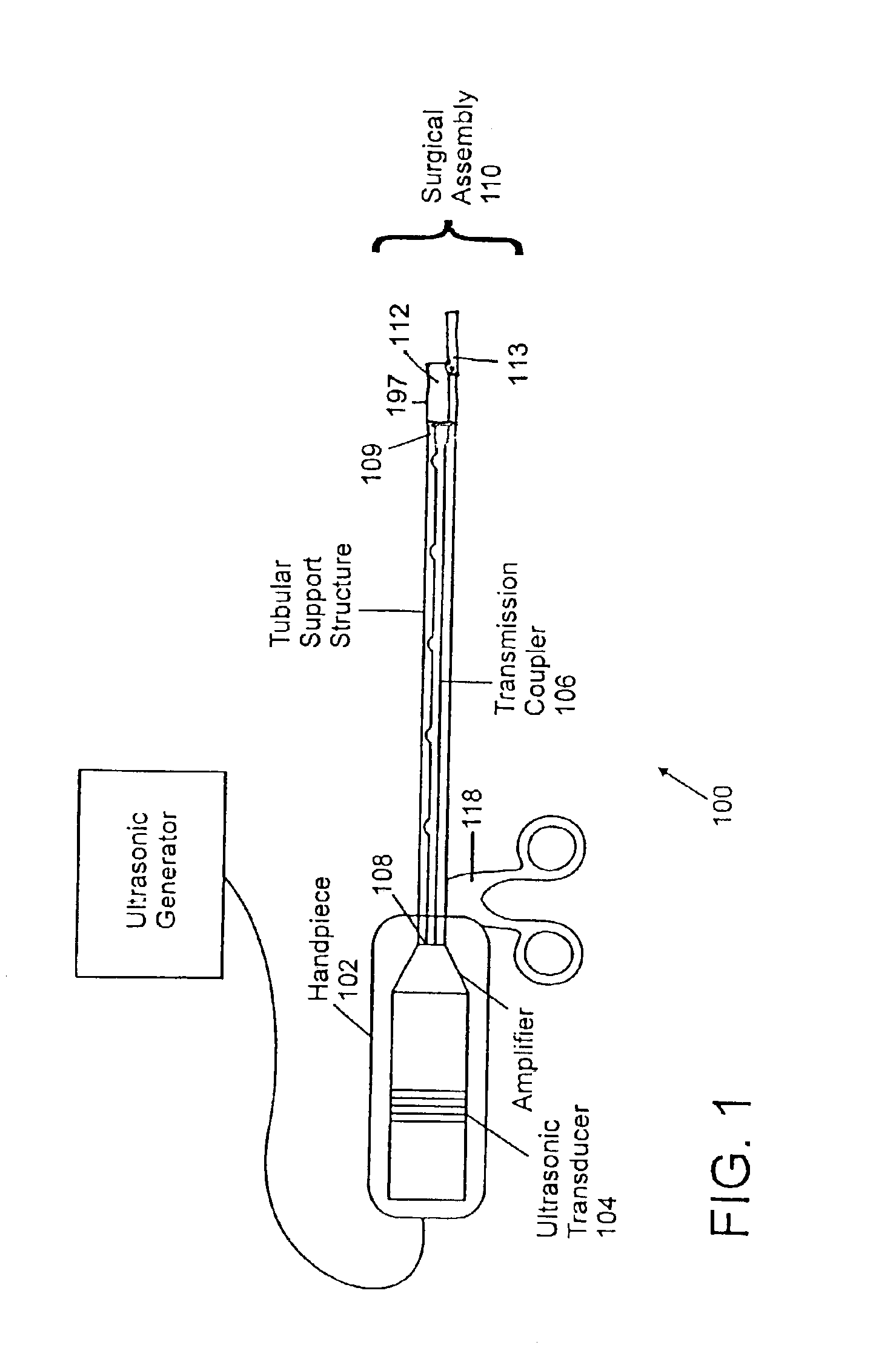 Ultrasonic soft tissue cutting and coagulation systems including a retractable grasper