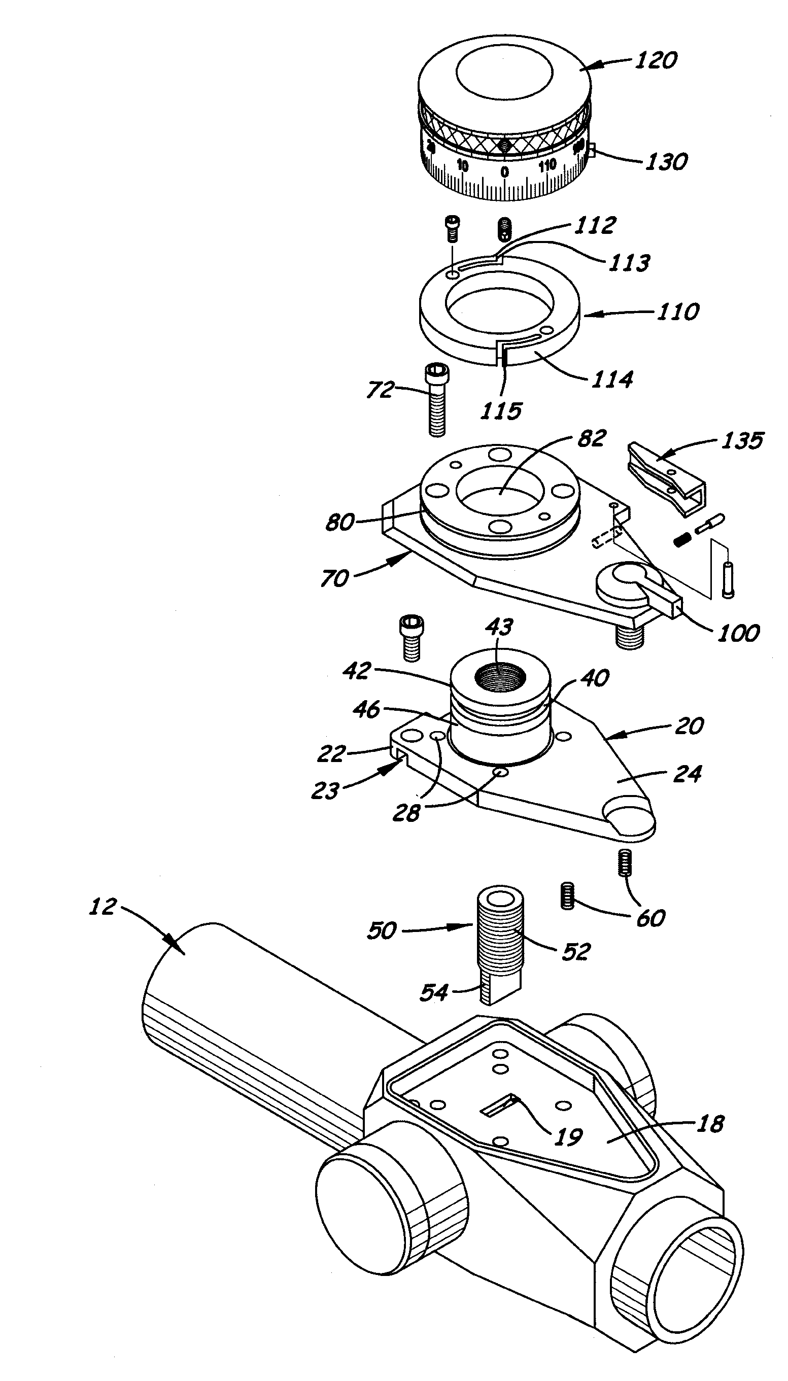 Locking Adjustment Dial Mechanism for Riflescope