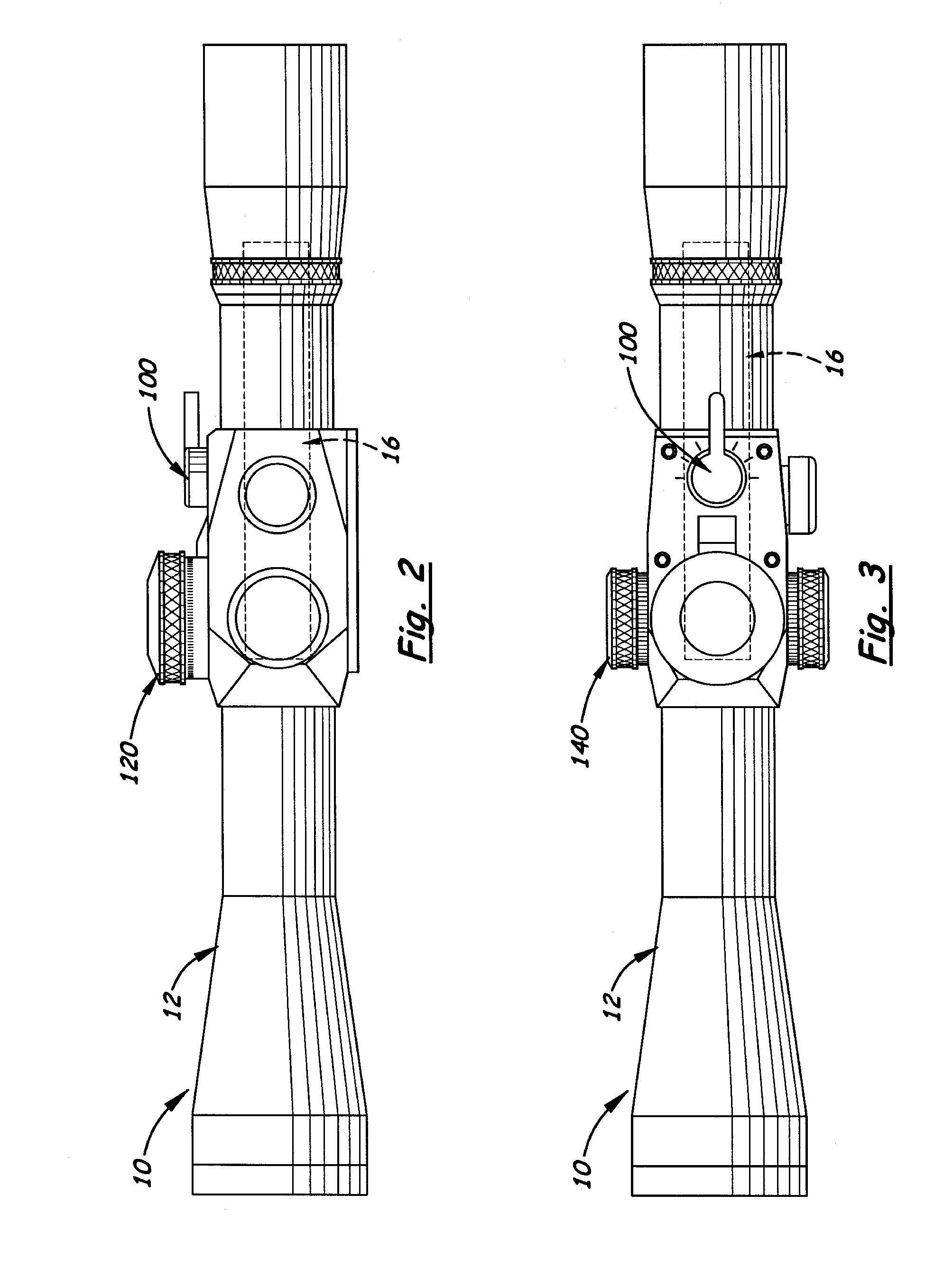 Locking Adjustment Dial Mechanism for Riflescope