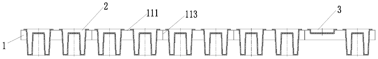 Moulding bed for casting furnace lining with radiator and application method thereof